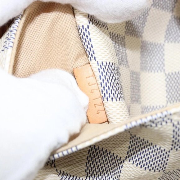 LOUIS VUITTON Damier Azur Totally PM Tote Bag N41280 LV Auth 128912A - Picture 12 of 16